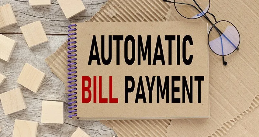 Illustration of automated bill payment workflow for the AppFolio property management platform